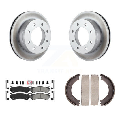 Kit de chaussures de stationnement pour Chevrolet 2500, Rotors à revêtement de disque arrière, plaquettes semi-métalliques
