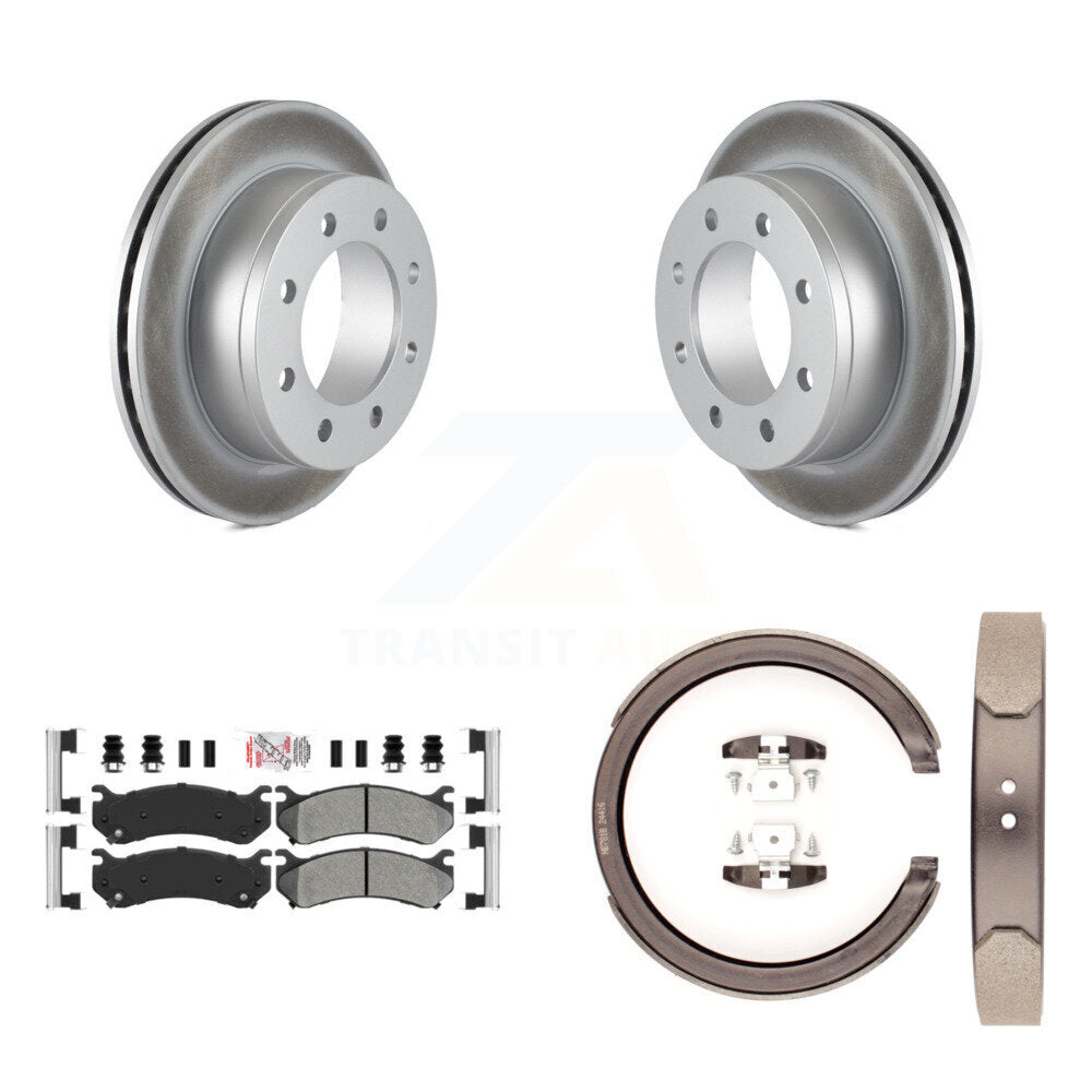Kit de chaussures de stationnement pour GMC Sierra 250, Rotors à revêtement de disque arrière, plaquettes semi-métalliques