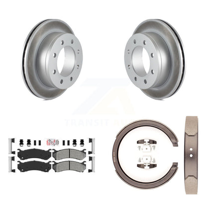 Kit de chaussures de stationnement pour GMC Sierra 250, Rotors à revêtement de disque arrière, plaquettes semi-métalliques