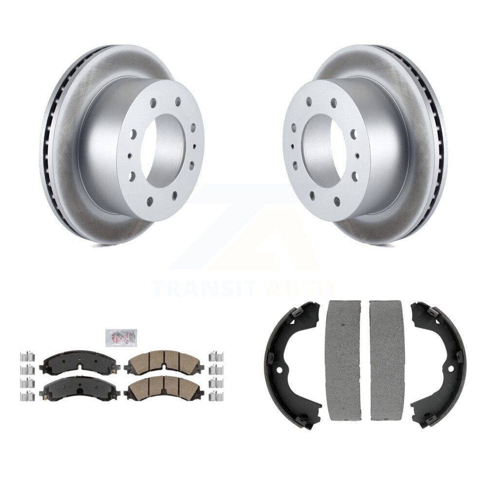 Kit de chaussures de stationnement avec Rotors recouverts de disques arrière, tampons en céramique, pour GMC Chevrolet Sierra