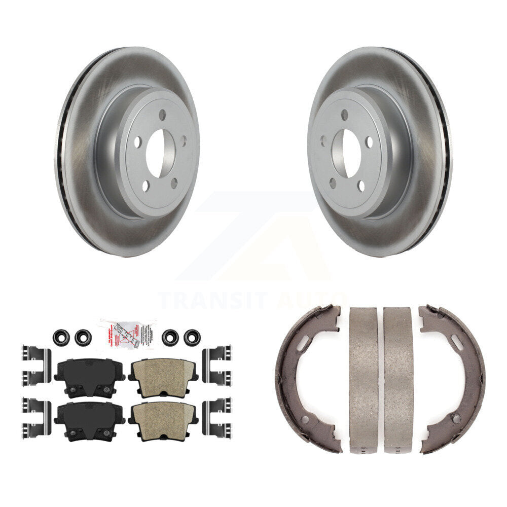 Kit de plaquettes en céramique et de chaussures de stationnement, Rotors recouverts de disques arrière, pour Dodge Chrysler 300