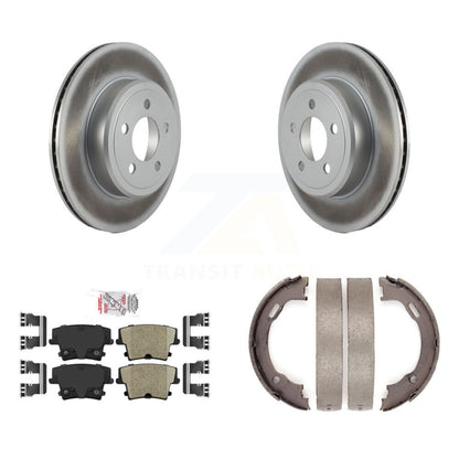 Kit de plaquettes en céramique et de chaussures de stationnement, Rotors recouverts de disques arrière, pour Dodge Chrysler 300