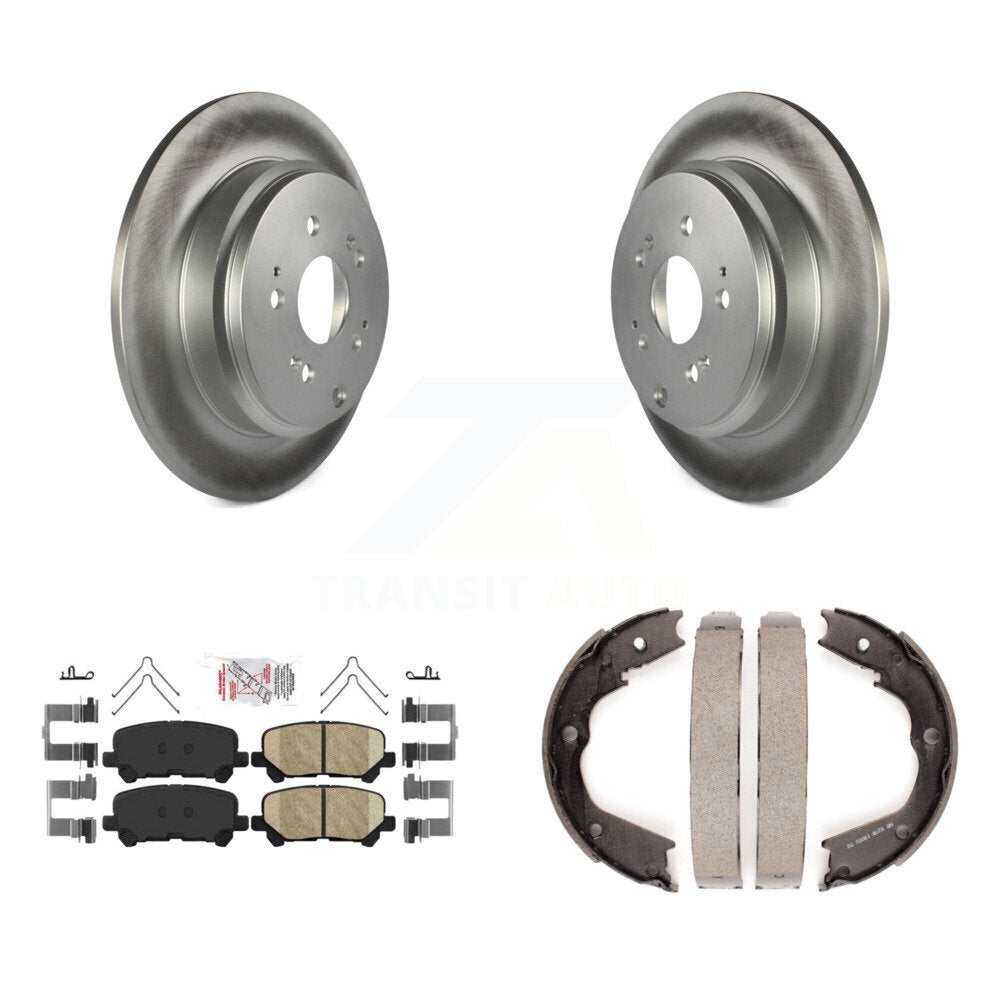 Kit de chaussures de stationnement avec Rotors recouverts de disque arrière, tampons en céramique, pour Honda Pilot Acura MD