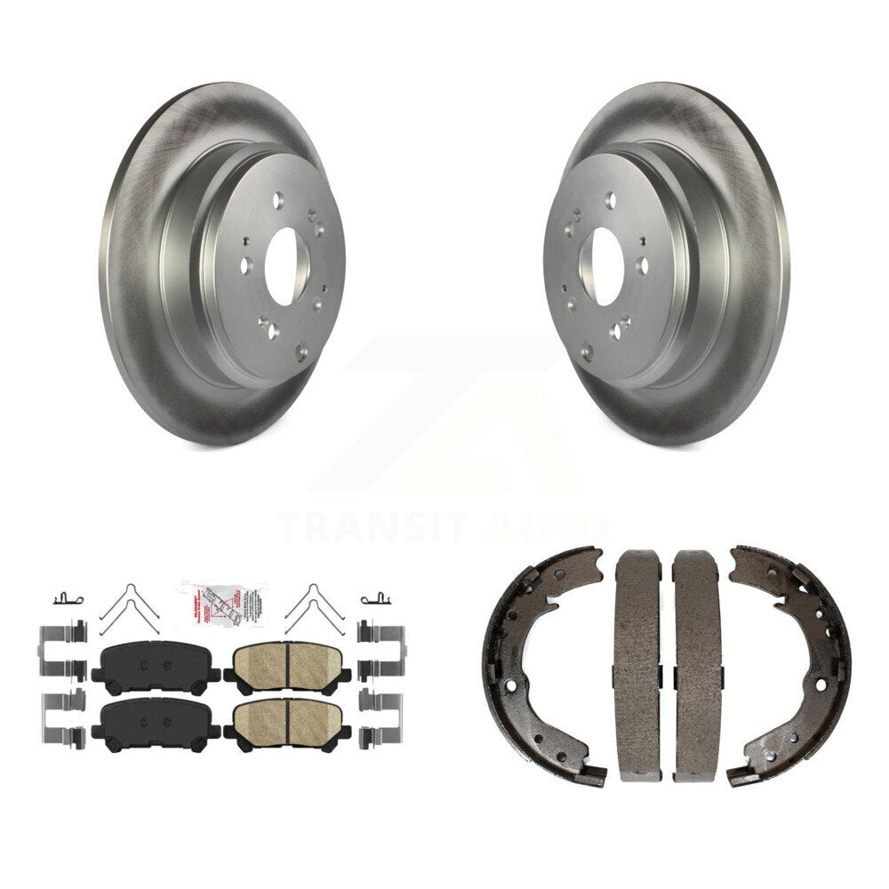 Kit de plaquettes en céramique et de chaussures de stationnement pour Rotors arrière avec revêtement de disque, pour Honda Odysse 11-17