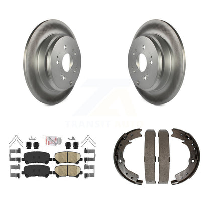Kit de plaquettes en céramique et de chaussures de stationnement pour Rotors arrière avec revêtement de disque, pour Honda Odysse 11-17