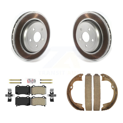 Kit de plaquettes semi-métalliques et de chaussures de stationnement pour Rotors arrière à revêtement de disque pour Jeep Grand
