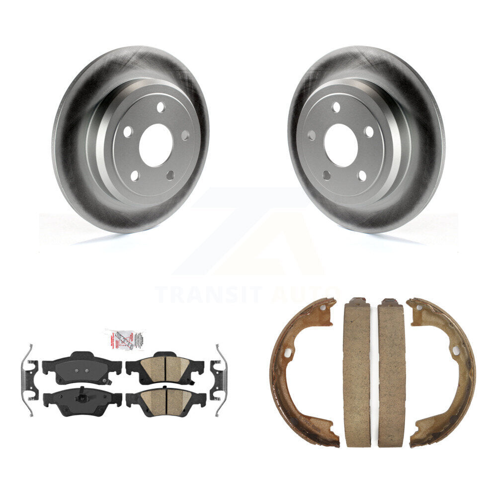 Kit de plaquettes en céramique et de chaussures de stationnement, Rotors recouverts de disques arrière, pour Dodge Durango Jeep