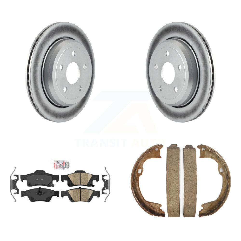 Kit de plaquettes en céramique et de chaussures de stationnement pour Rotors arrière avec revêtement de disque, pour Jeep Grand Cheroke