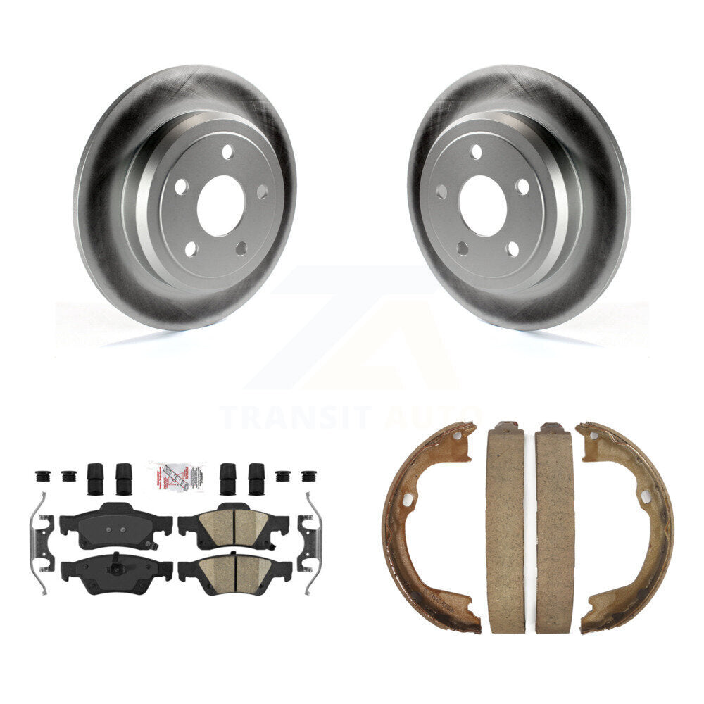 Kit de plaquettes en céramique et de chaussures de stationnement, Rotors recouverts de disques arrière, pour Dodge Durango Jeep