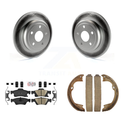 Kit de plaquettes en céramique et de chaussures de stationnement, Rotors recouverts de disques arrière, pour Dodge Durango Jeep