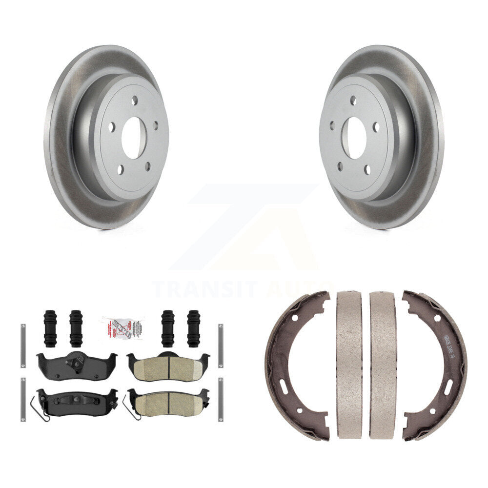 Kit de plaquettes en céramique et de chaussures de stationnement pour Rotors arrière avec revêtement de disque, pour Jeep Grand Cheroke