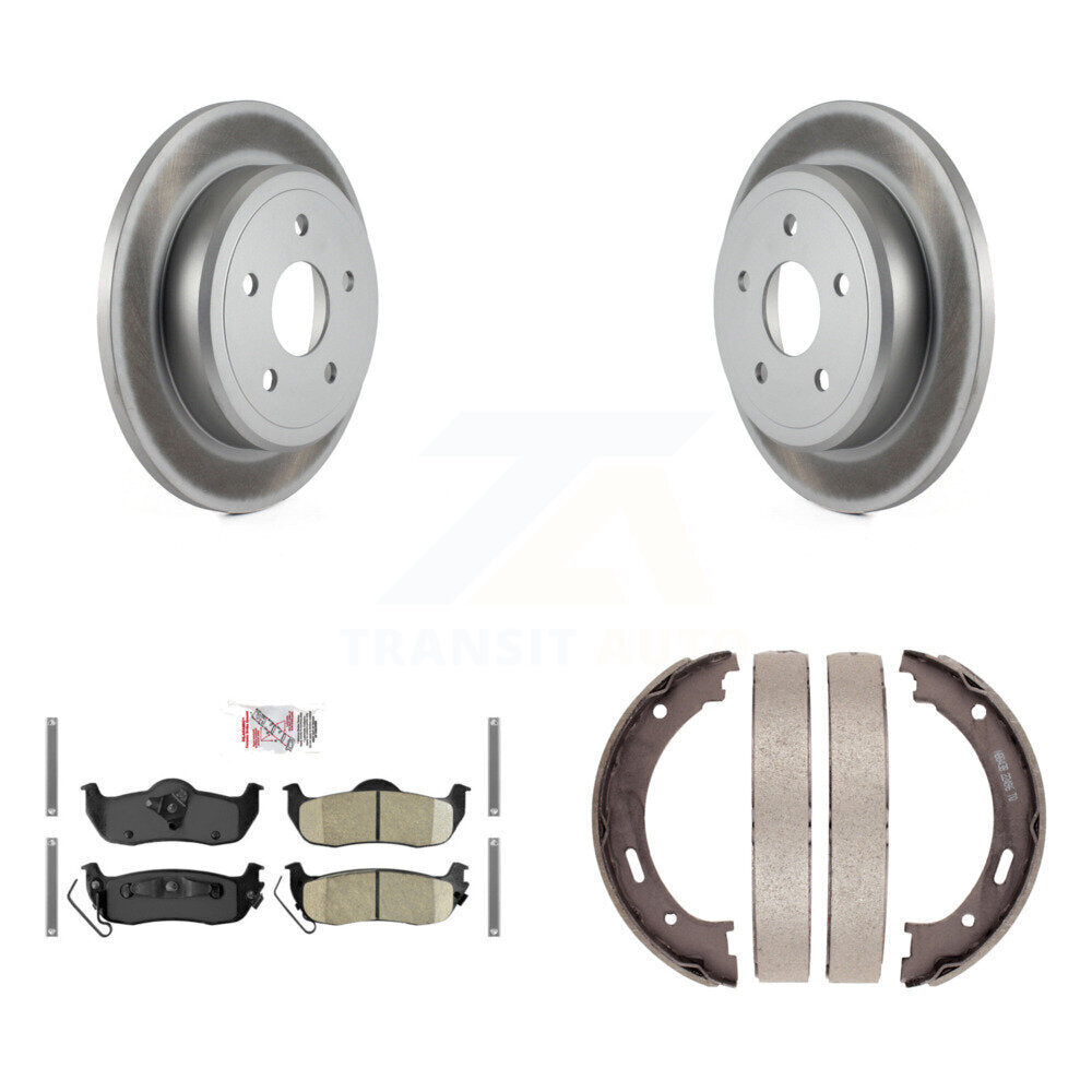 Kit de plaquettes en céramique et de chaussures de stationnement pour Rotors arrière avec revêtement de disque, pour Jeep Grand Cheroke