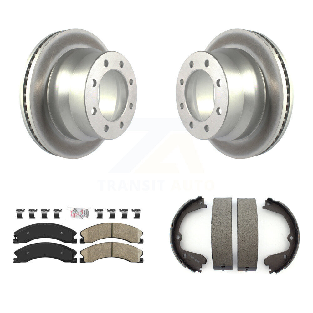 Kit de chaussures de stationnement avec Rotors recouverts de disques arrière, tampons en céramique, pour Chevrolet Express GM