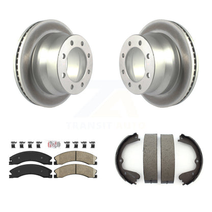 Kit de chaussures de stationnement avec Rotors recouverts de disques arrière, tampons en céramique, pour Chevrolet Express GM