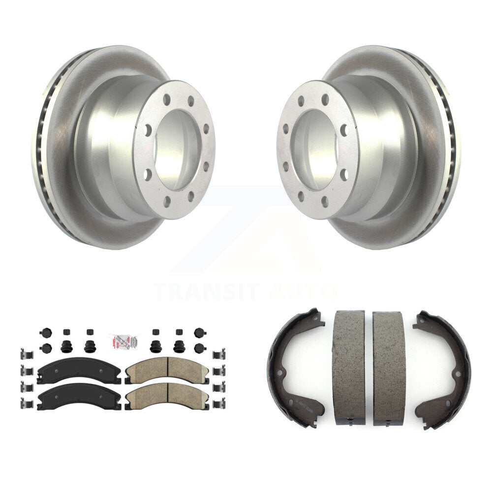Kit de chaussures de stationnement avec Rotors recouverts de disques arrière, tampons en céramique, pour Chevrolet Express GM