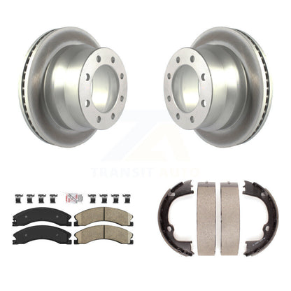 Kit de chaussures de frein de stationnement, Rotors recouverts de disques arrière, plaquettes en céramique, pour GMC Savana 350
