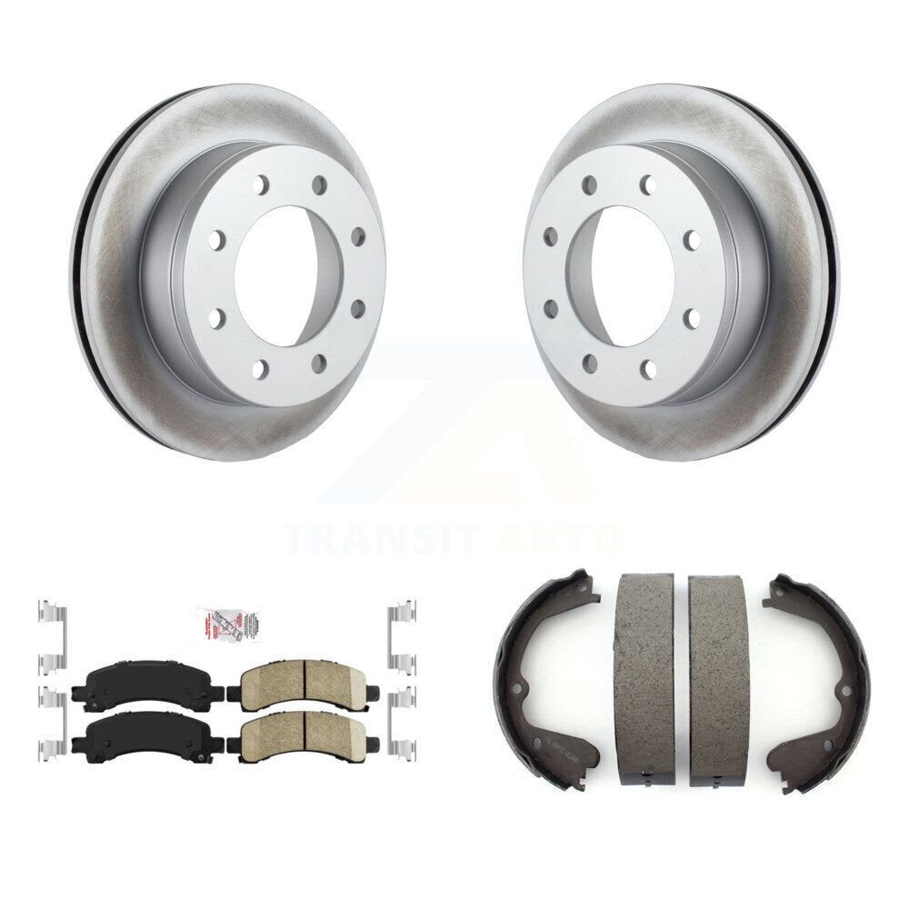 Kit de chaussures de frein de stationnement, Rotors recouverts de disques arrière, plaquettes en céramique, pour GMC Savana 350