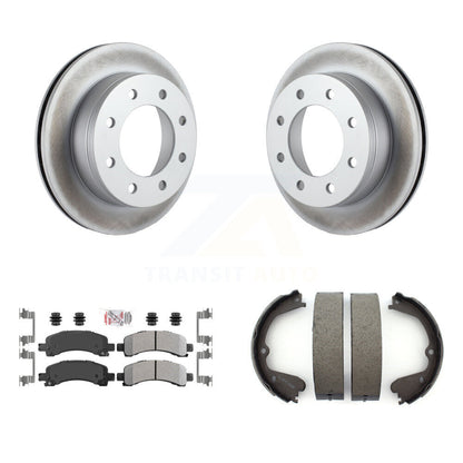 Kit de chaussures de stationnement pour GMC Savana 350, Rotors à revêtement de disque arrière, plaquettes semi-métalliques