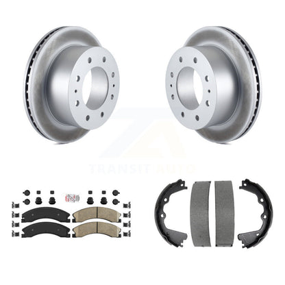 Kit de plaquettes en céramique et de chaussures de stationnement pour Rotors arrière avec revêtement de disque, pour GMC Sierra 2500 HD