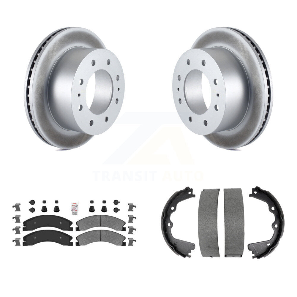 Kit de chaussures de stationnement pour GMC Sierra 250, Rotors à revêtement de disque arrière, plaquettes semi-métalliques