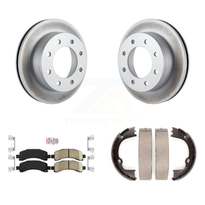 Kit de chaussures de stationnement avec Rotors recouverts de disques arrière, tampons en céramique, pour Chevrolet Express GM