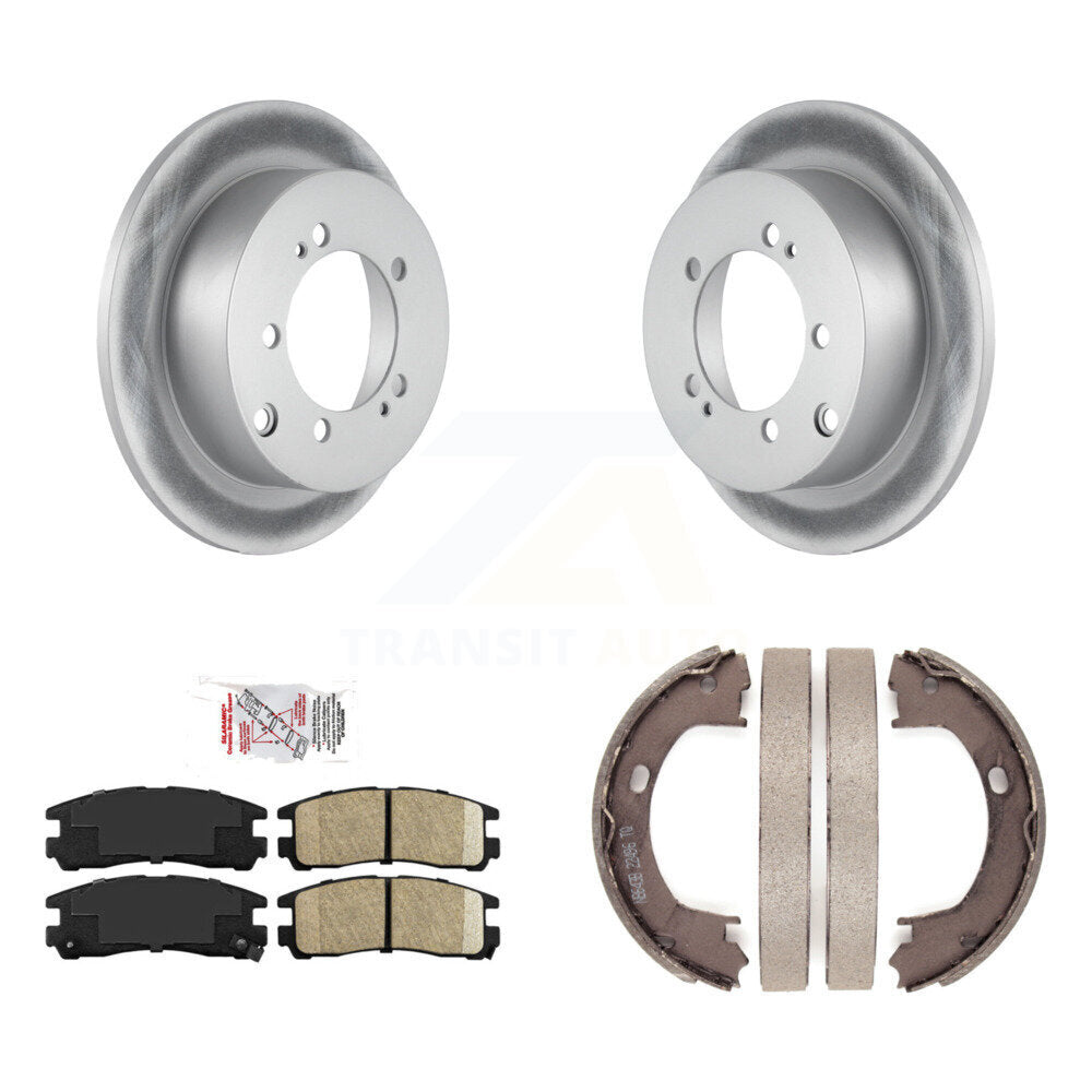 Kit de plaquettes en céramique et de chaussures de stationnement pour Rotors arrière avec revêtement de disque, pour Mitsubishi Eclipse