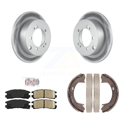 Kit de plaquettes en céramique et de chaussures de stationnement pour Rotors arrière avec revêtement de disque, pour Mitsubishi Eclipse