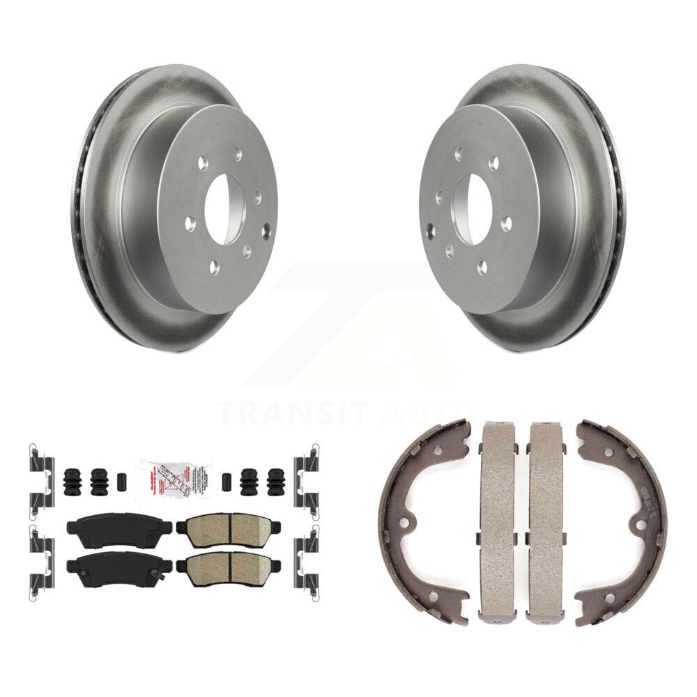 Kit de chaussures de frein de stationnement, Rotors recouverts de disques arrière, plaquettes en céramique, pour Nissan Frontie