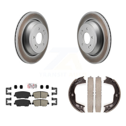 Kit de plaquettes en céramique et de chaussures de stationnement pour Rotors arrière avec revêtement de disque, pour Hyundai Equu 11-13