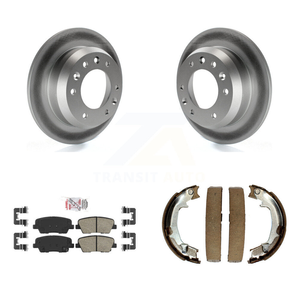 Kit de plaquettes en céramique et de chaussures de stationnement, Rotors recouverts de disques arrière, pour Kia Sedona Hyundai