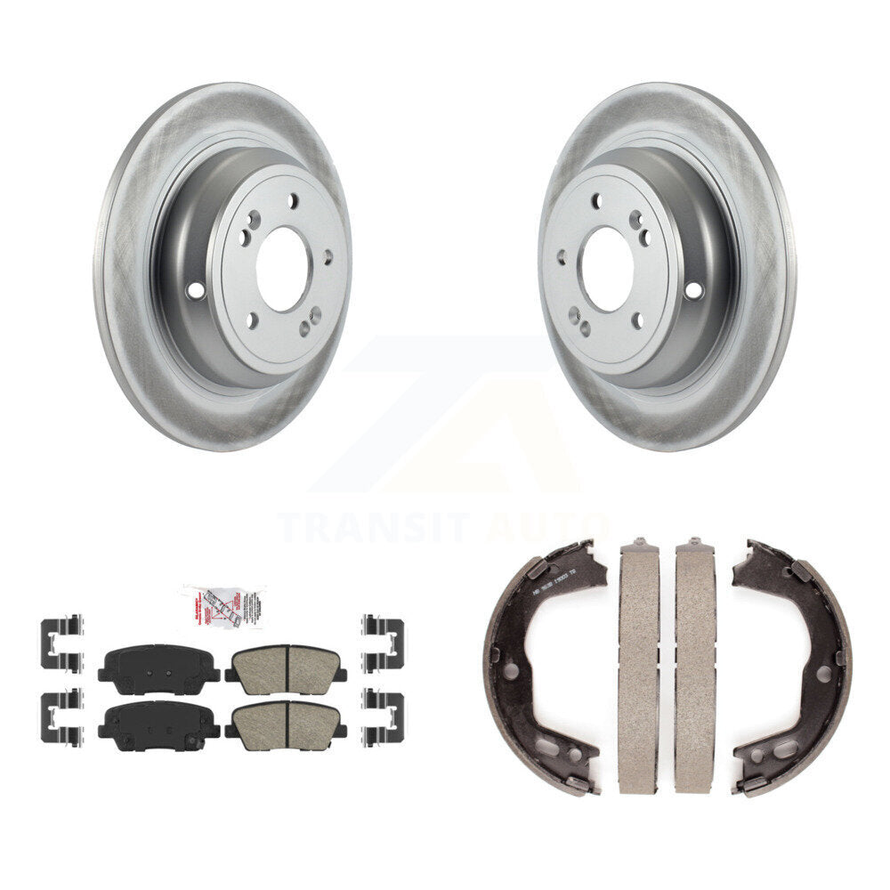 Kit de chaussures de frein de stationnement, Rotors recouverts de disque arrière, plaquettes en céramique, pour Hyundai Genesi
