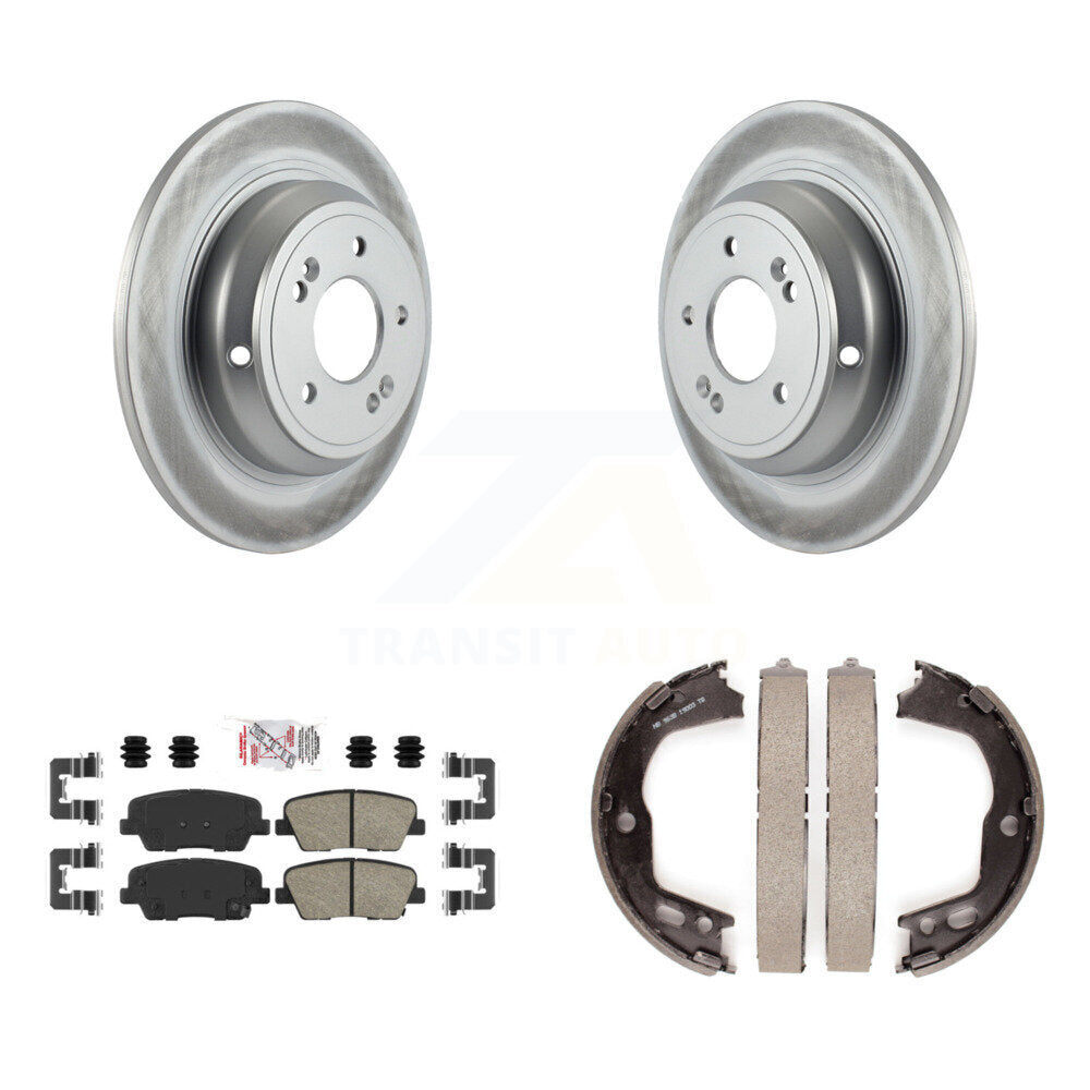 Kit de chaussures de frein de stationnement, Rotors recouverts de disque arrière, plaquettes en céramique, pour Hyundai Genesi