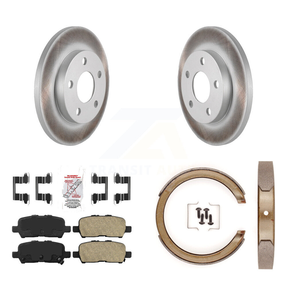 Kit de plaquettes en céramique et de chaussures de stationnement, Rotors recouverts de disques arrière, pour Chevrolet Impala