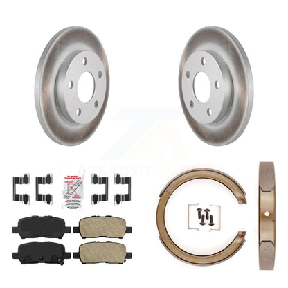 Kit de plaquettes en céramique et de chaussures de stationnement, Rotors recouverts de disques arrière, pour Chevrolet Impala