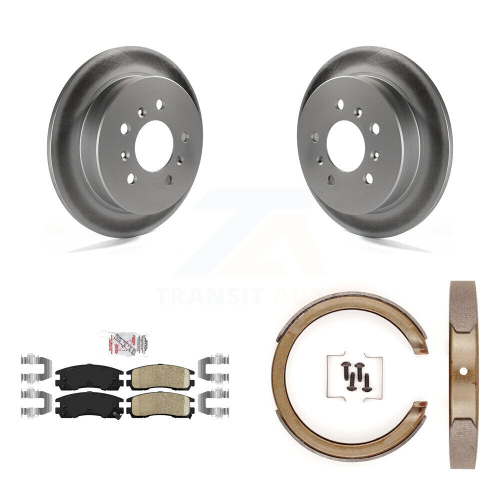 Kit de plaquettes en céramique et de chaussures de stationnement, Rotors recouverts de disques arrière, pour Chevrolet Impala A