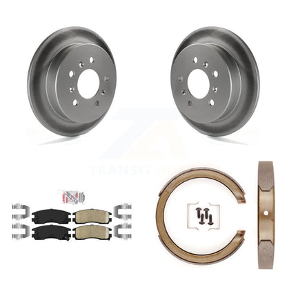 Kit de plaquettes en céramique et de chaussures de stationnement, Rotors recouverts de disques arrière, pour Chevrolet Impala A