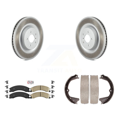 Kit de chaussures de stationnement avec Rotors recouverts de disque arrière, tampons en céramique, pour Nissan NV2500 NV3500