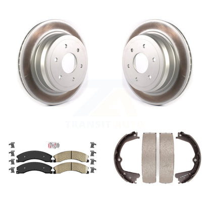 Kit de chaussures de stationnement avec Rotors recouverts de disques arrière, tampons en céramique, pour Nissan TITAN X 16-19