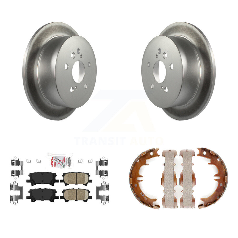 Kit de plaquettes en céramique et de chaussures de stationnement, Rotors recouverts de disques arrière, pour Lexus RX350 Toyota