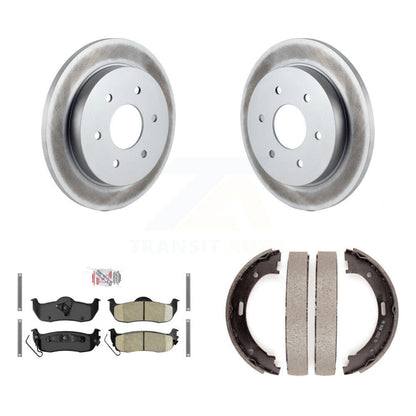 Kit de plaquettes en céramique et de chaussures de stationnement, Rotors recouverts de disques arrière, pour Nissan TITAN Armad