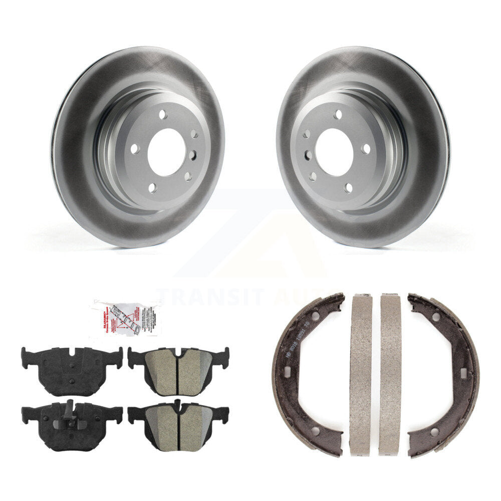 Kit de plaquettes semi-métalliques et de chaussures de stationnement pour Rotors arrière à revêtement de disque pour BMW X1 335