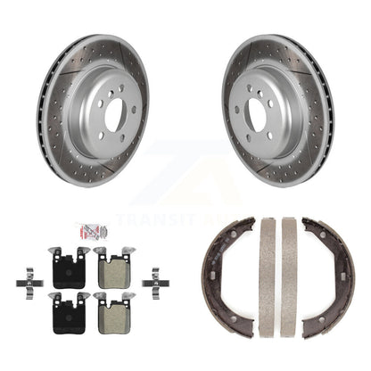 Kit de chaussures de stationnement avec disques semi-métalliques, Rotors recouverts de disques arrière, pour BMW 328i xDriv