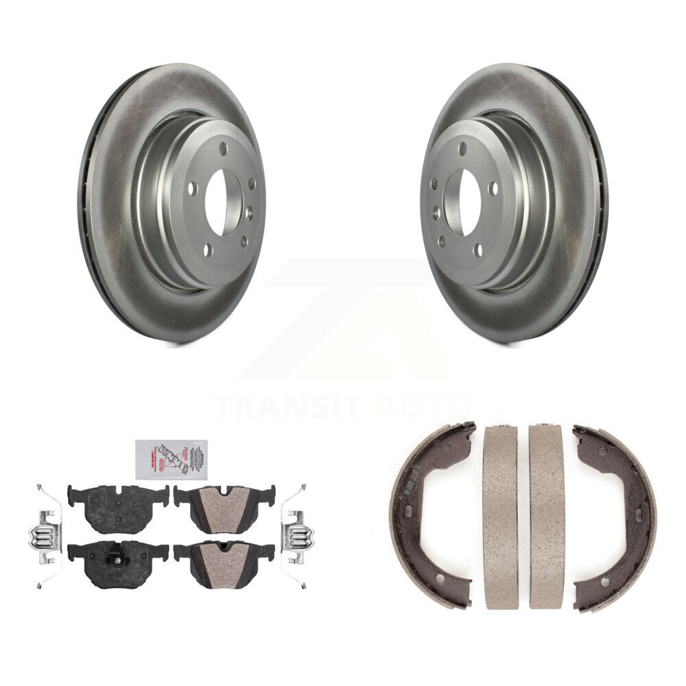 Kit de plaquettes semi-métalliques et de chaussures de stationnement, Rotors à revêtement de disque arrière, pour BMW 530i 525
