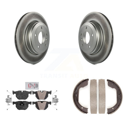 Kit de plaquettes semi-métalliques et de chaussures de stationnement, Rotors à revêtement de disque arrière, pour BMW 530i 525