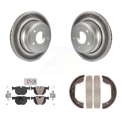 Kit de chaussures de stationnement avec Rotors à revêtement de disque arrière, plaquettes semi-métalliques, pour BMW 530xi 528i
