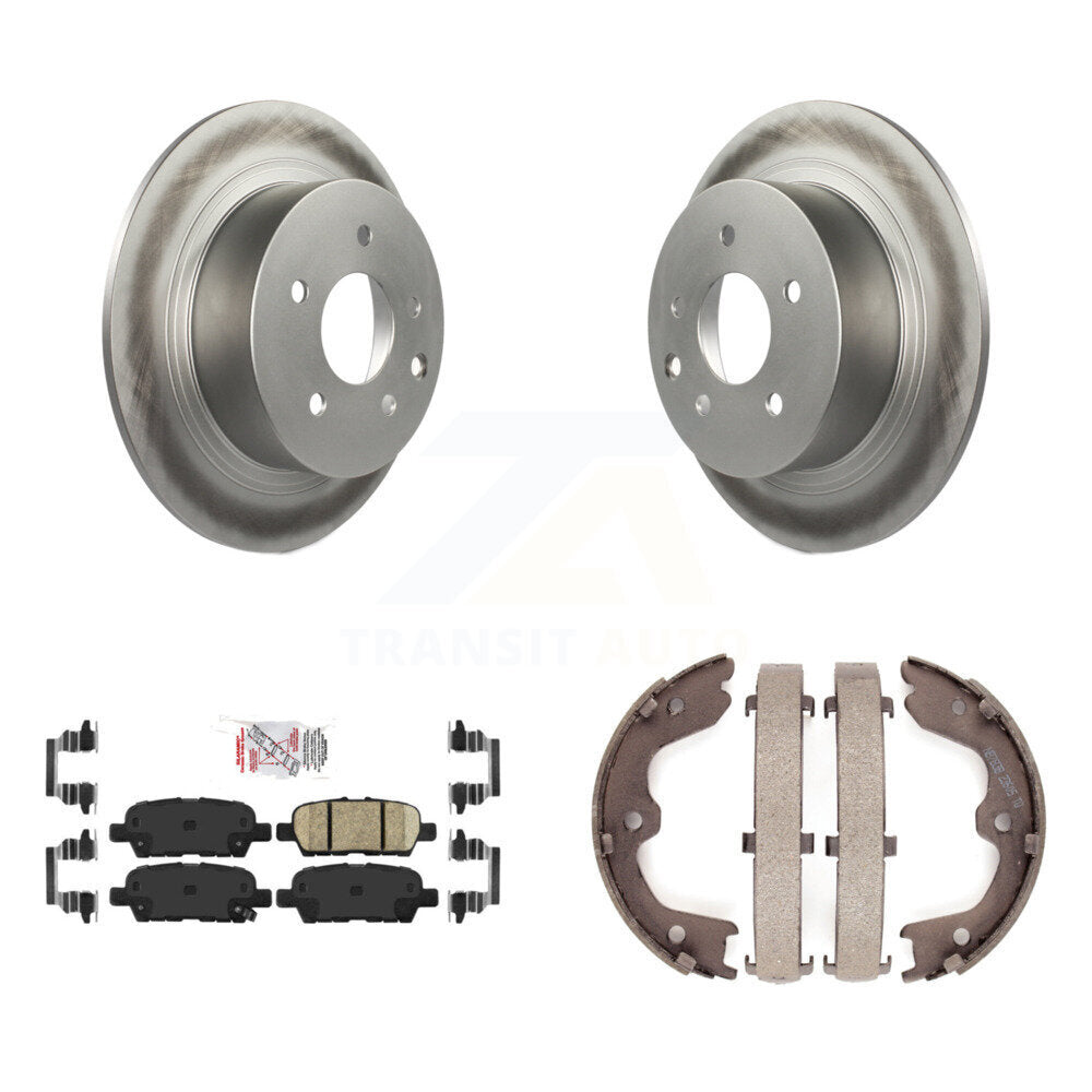 Kit de plaquettes en céramique et de patins de frein de stationnement, Rotors à revêtement de disque arrière pour Nissan Altim