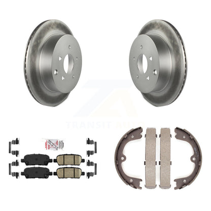 Kit de plaquettes en céramique et de chaussures de stationnement pour Rotors arrière avec revêtement de disque, pour Nissan Murano JX35