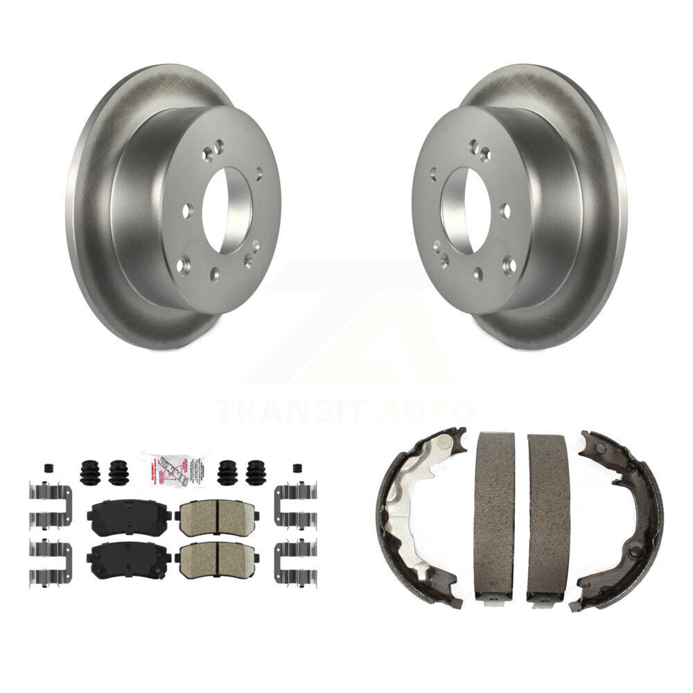 Kit de chaussures de frein de stationnement, Rotors recouverts de disques arrière, plaquettes en céramique, pour Kia Forte koup