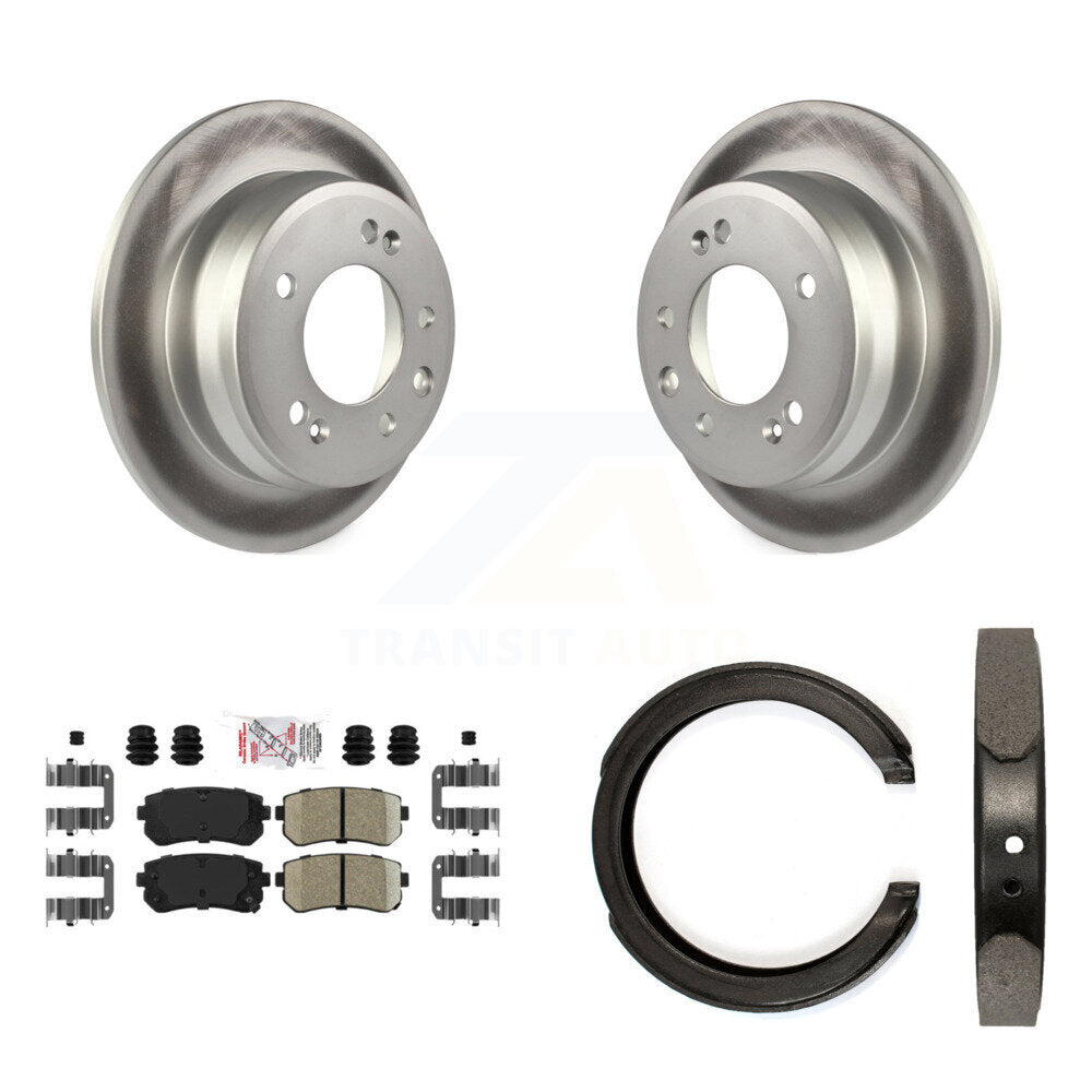 Kit de plaquettes en céramique et de chaussures de stationnement, Rotors recouverts de disques arrière, pour Kia Sportage FWD