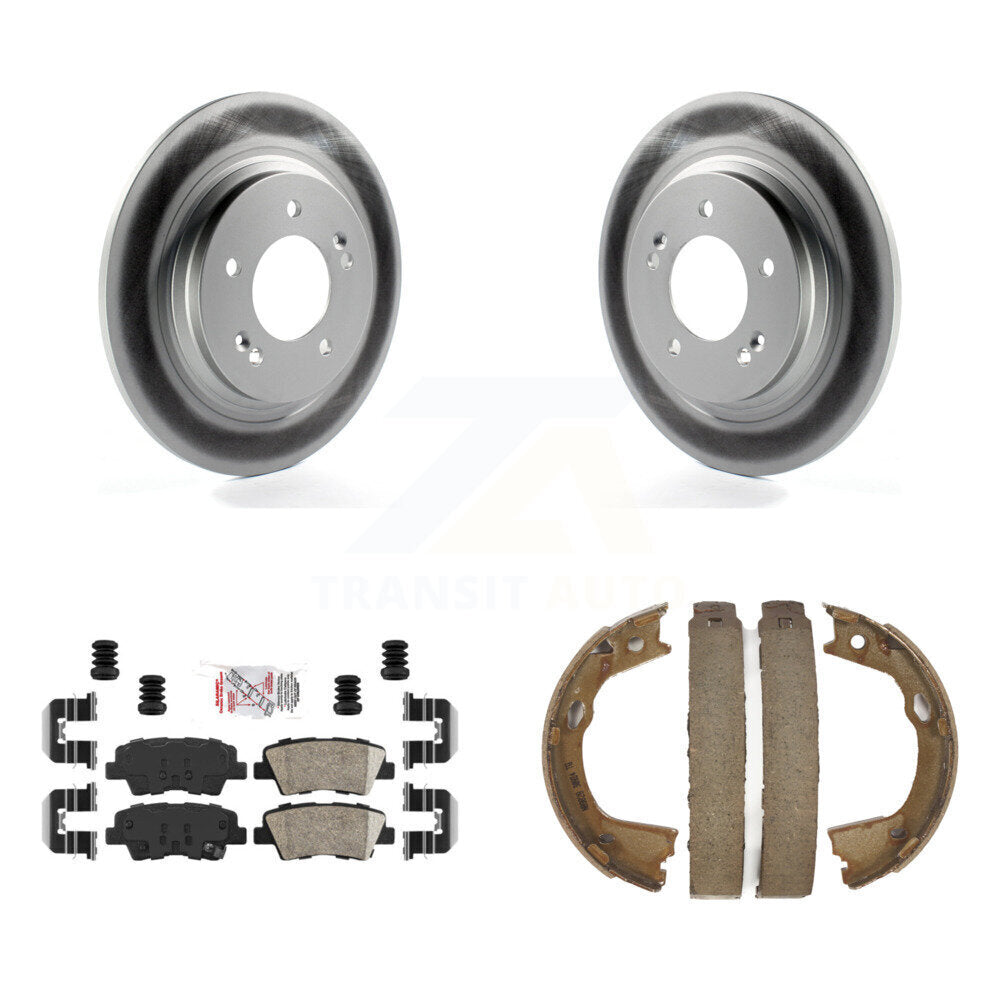 Kit de chaussures de stationnement avec Rotors recouverts de disque arrière, tampons en céramique, pour Hyundai Sonata Azera